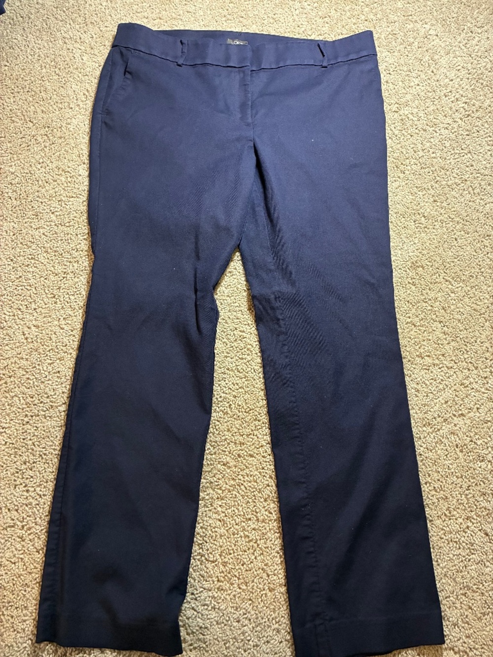 navy blue loft womens trousers